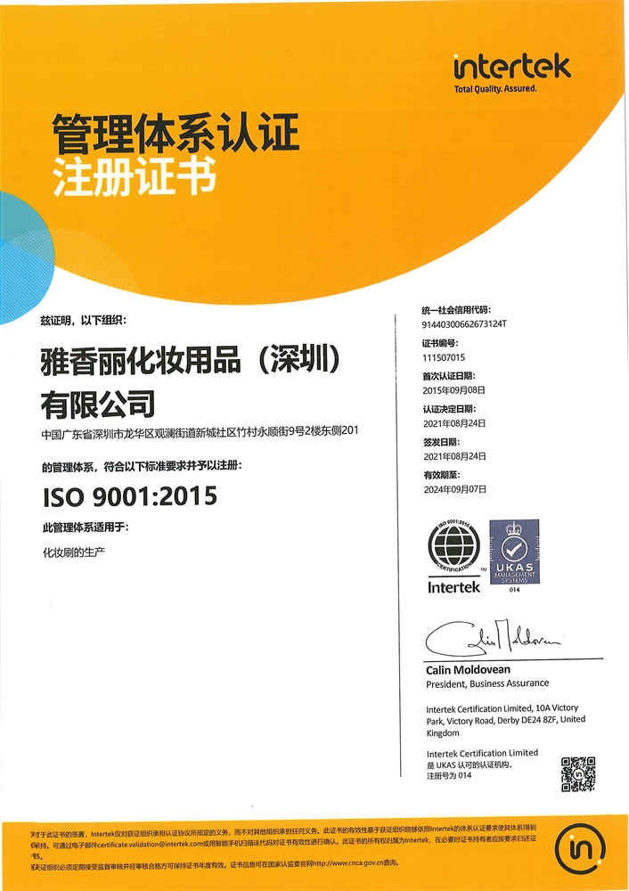 ISO9001：2015 中文